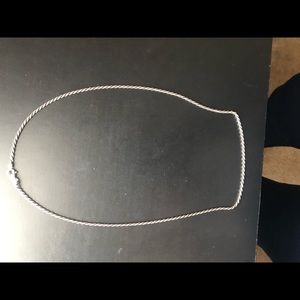 Silver rope chain